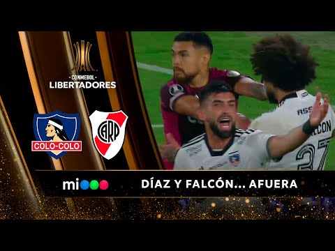 Paulo Díaz y Maxi Falcón fueron EXPULSADOS EN SIMULTÁNEO - Colo-Colo vs. River - Libertadores 2024