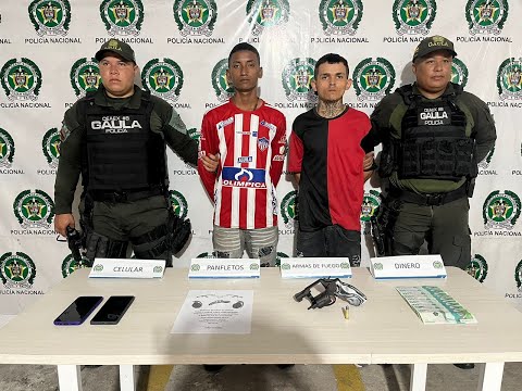 Tras recibir un millón de pesos son capturados cuatro delincuentes por extorsión en Barranquilla
