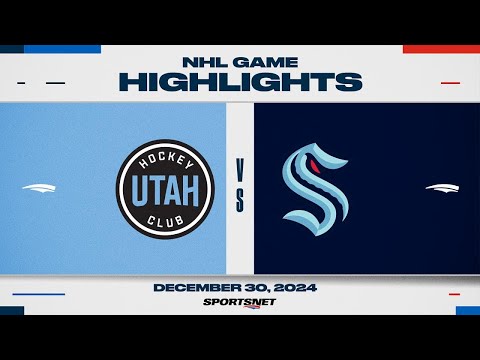 NHL Highlights | Utah HC vs. Kraken - December 30, 2024