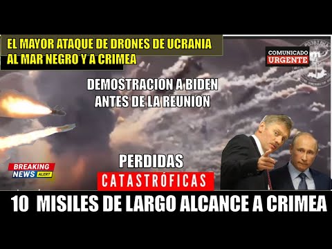 Ucrania envia 10 misiles Storm Shadow al Mar Negro y el mayor ataque de drones a Crimea