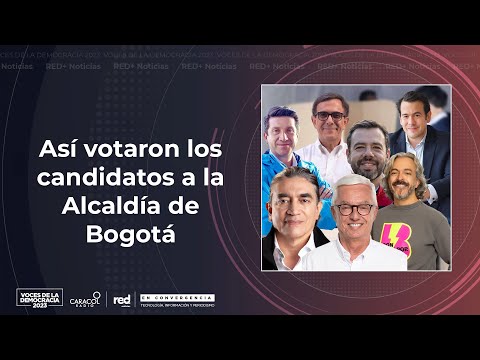 Así votaron los candidatos Galán, Molano, Robledo, Lara, Bolívar, Oviedo y Vargas en Bogotá