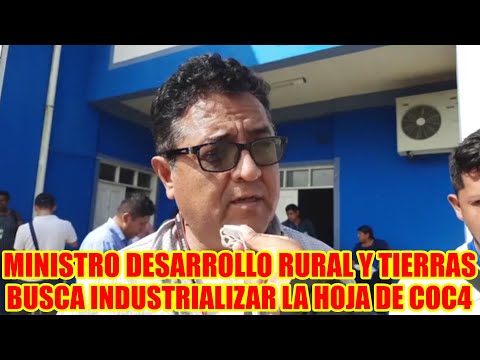 REMMY GONZALES MINISTRO DE DESARROLLO RURAL Y TIERRAS LLEGÓ HASTÁ LA FEDERACIÓN YUNGAS CHAPARE..