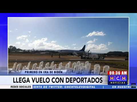 Arriba a #Toncontín vuelo con deportados desde #EEUU