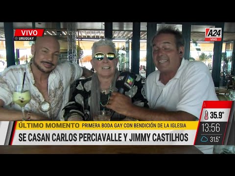 Uruguay: se casan Carlos Perciavalle y Jimmy Castilhos