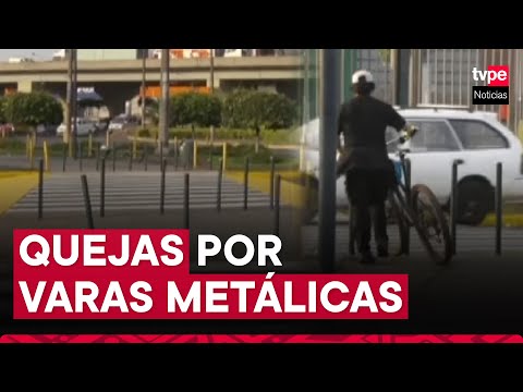 Independencia: varas metálicas colocadas frente a Plaza Norte impiden libre tránsito de peatones