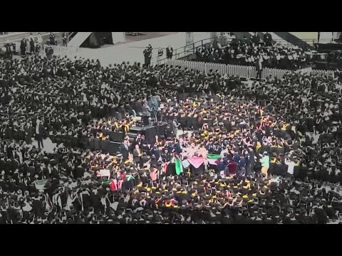 College commencement ceremonies interrupted across the country by pro-Palestinian protesters