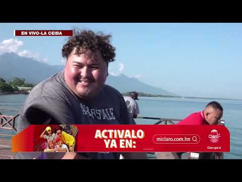Continuan turistas disfrutando de el malecón en la Ceiba en este feriado Morazánico