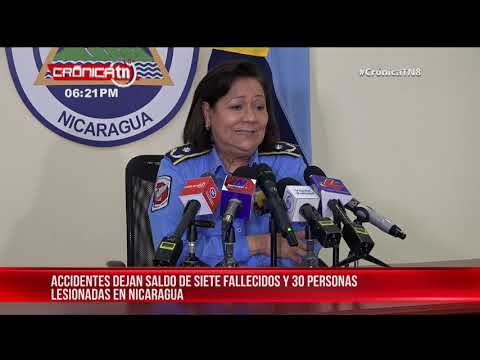 Más de 700 accidentes de tránsito en la última semana en Nicaragua