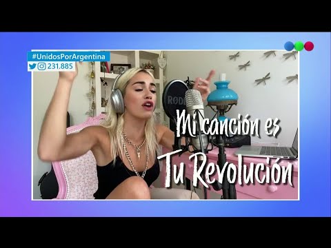 Lali Espósito desde España canta Mi canción es tu revolución - #UnidosPorArgentina