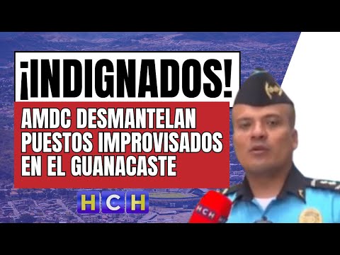 AMDC desmantela puestos improvisados en aceras de El Guanacaste