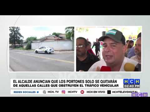 Alcalde aclara que Portones de Barrios Seguros serán abiertos en horas pico, no retirados