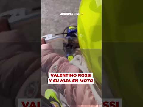 VALENTINO ROSSI ENSEÑA a SU HIJA a MONTAR EN MOTO