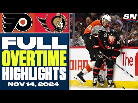 Philadelphia Flyers at Ottawa Senators | FULL Overtime Highlights - November 14, 2024