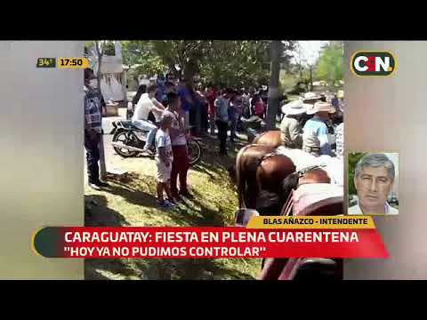 Caraguatay: Fiesta en plena cuarentena