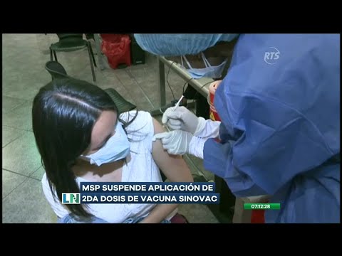 Suspenden la aplicación de la segunda dosis con la vacuna Sinovac