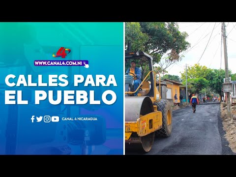 Alcaldía de Managua avanza con obras de calles para el pueblo en el barrio Georgino Andrade