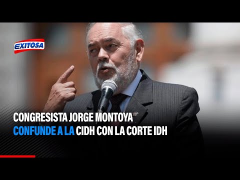 Congresista Jorge Montoya confunde a la CIDH con la Corte IDH