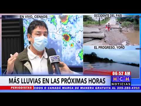 ¡Atentos! Lluvias continuarán hoy en la mayor parte de Honduras