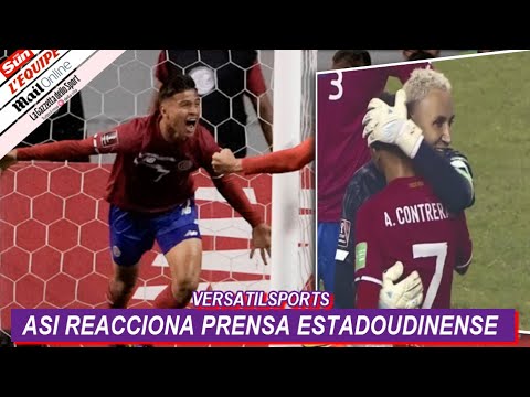 ASI REACCIONA PRENSA ESTADOS UNIDOS a VICTORIA de COSTA RICA vs ESTADOS UNIDOS