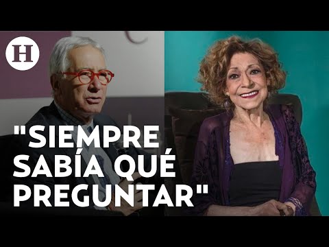 “Conoció o José Emilio gracias a Monsivais” Javier Solórzano comparte vivencias con Cristina Pacheco