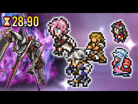 【FFRK】D780【暗命】アーク 30秒切 物理有効 聖弱点  M神技なし 攻撃確率マテなし | [Dark Fate] Ark PHY Holy Weak 28.90