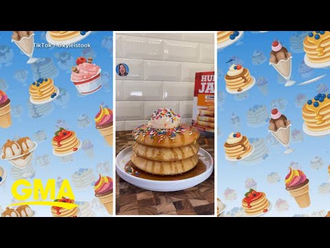 Ice cream pancakes go viral on social media