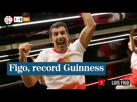 Luis Figo bate un récord Guinness a más de 6 000 metros de altitud
