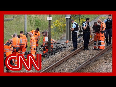 Attacks on French railway lines leave travelers in chaos as Olympics kick off