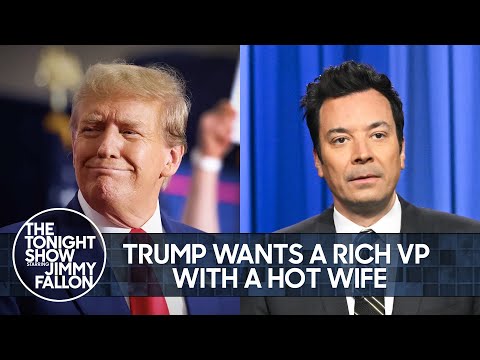 Trump Wants a Rich VP with a Hot Wife, Nigel Farage Attacked with Milkshake | The Tonight Show