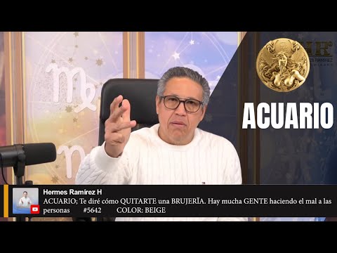 ACUARIO; Te diré cómo QUITARTE una BRUJERÏA. Hay mucha GENTE haciendo el mal a las personas