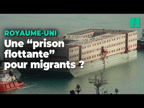 Au Royaume-Uni, cette gigantesque barge accueillent ses premiers demandeurs d’asile