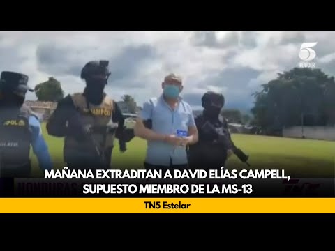 Mañana extraditan a David Elías Campell, supuesto miembro de la MS-13