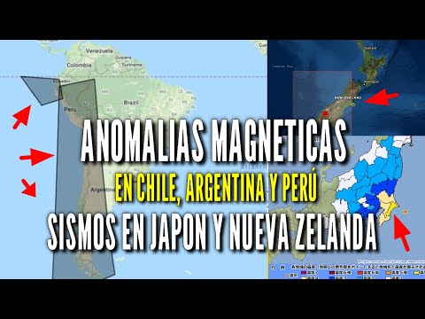SISMOS EN JAPON, NUEVA ZELANDA Y ANOMALIAS MAGNETICAS EN PERÚ, CHILE Y ARGENTINA