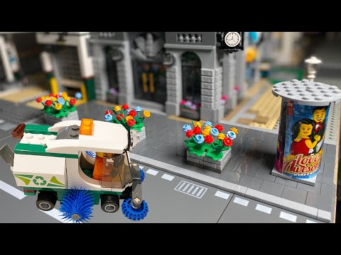 Lego-Stadt (Teil 45) Die Stadt blüht auf – Details quer durch die Stadt