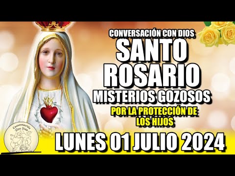 EL SANTO ROSARIO de Hoy LUNES 01 JULIO 2024 MISTERIOS GOZOSOS /Conversación con Dios?