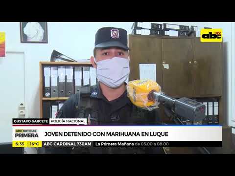 Joven detenido con Marihuana en Luque