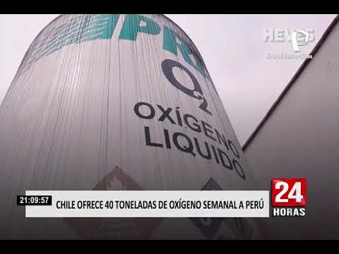 Covid-19: Chile ofreció al Perú 40 toneladas semanales de oxígeno medicinal