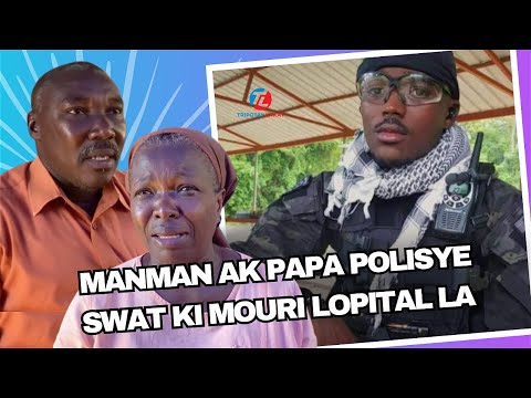 Anpil tristès manman ak papa polisye SWAT ki Mouri Lopital apre l pran yon bal nan operasyon gresye