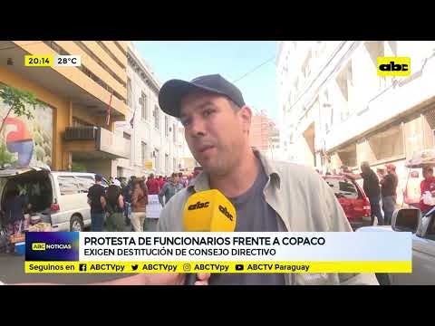 Protesta frente a Copaco