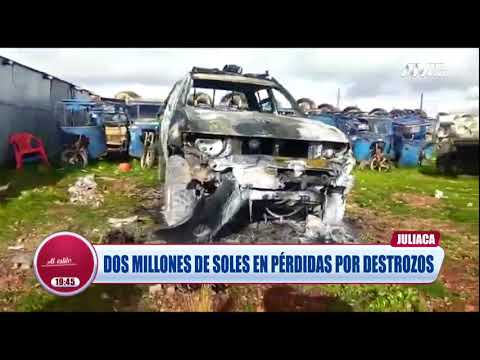 Juliaca: Dos millones de soles en pérdidas por destrozos de propiedades municipales