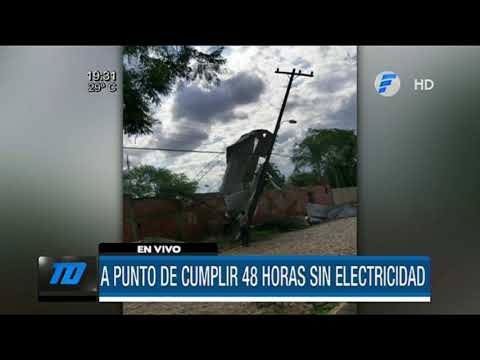 Varios barrios de Asunción a punto de cumplir 48 horas sin energía elétrica
