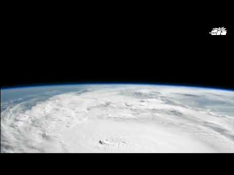 Escalofriante video del huracán Milton desde el espacio