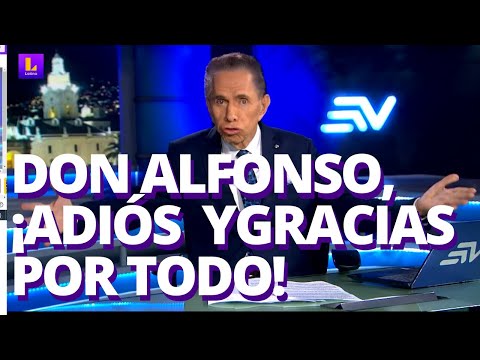 DON ALFONSO SE RETIRA DE ECUAVISA: SE DESPIDE EL RÉCORD DE LA TV ECUATORIANA