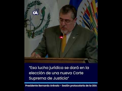 Intervención del presidente, Bernardo Arévalo en la Sesión de la OEA