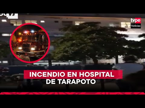 Reportan incendio en el hospital regional de Tarapoto