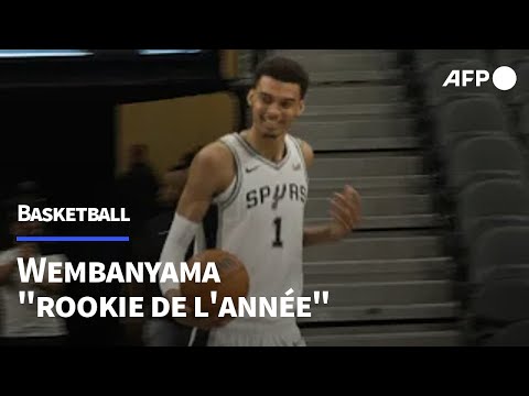NBA: Wembanyama désigné rookie de l'année, une première pour un Français | AFP