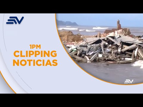 Oleaje en Esmeraldas provocó el desplome de una vivienda | Televistazo | Ecuavisa