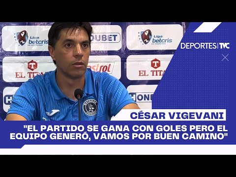 César Vigevani, técnico del Motagua, analiza a su equipo tras el 0-0 ante Real Sociedad