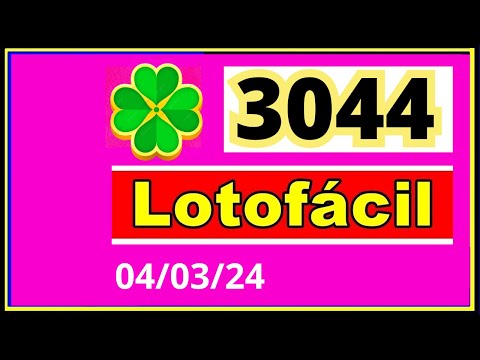 LotoFacil 3044 - Resultado da Lotofacil Concurso 3044