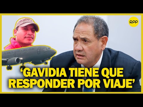 “José Luis Gavidia tiene que responder por viaje en avión presidencial”, señala Alejandro Muñante